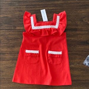 Janie and Jack Ruffle Ponte Pocket Dress